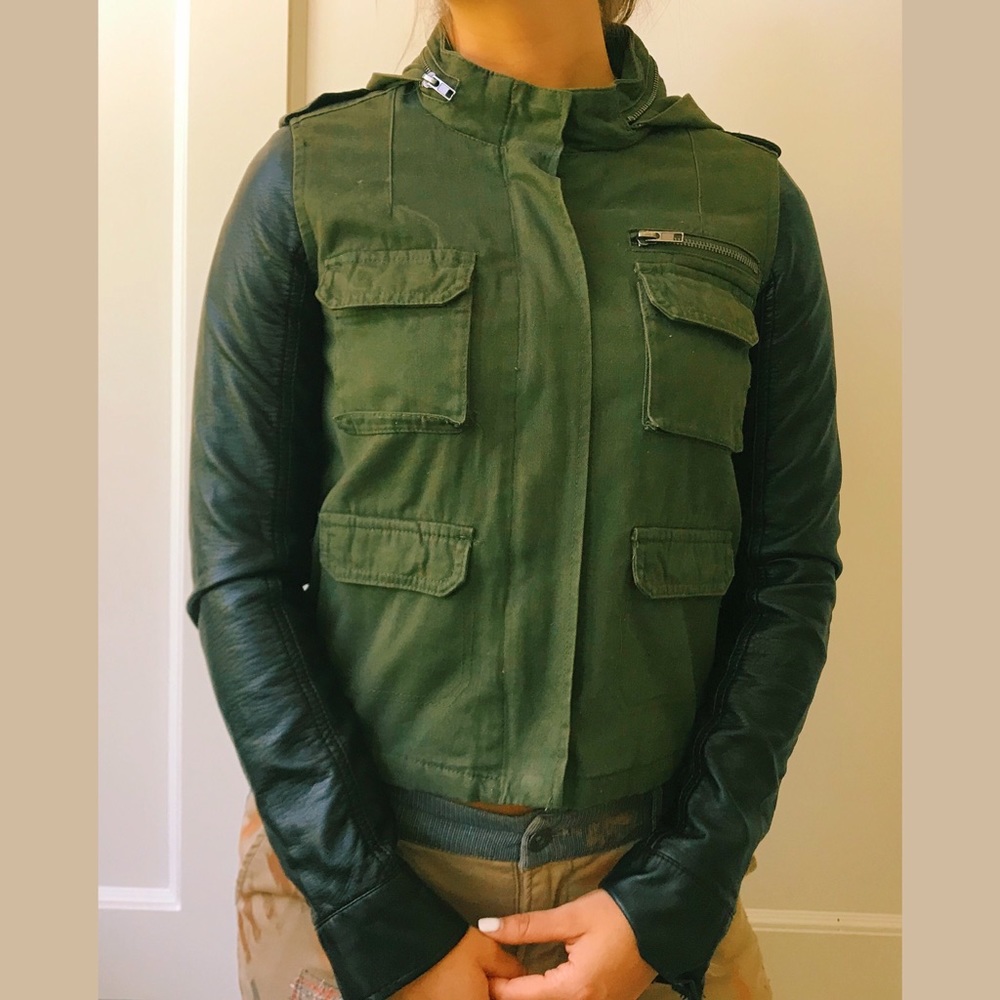 army green jacket